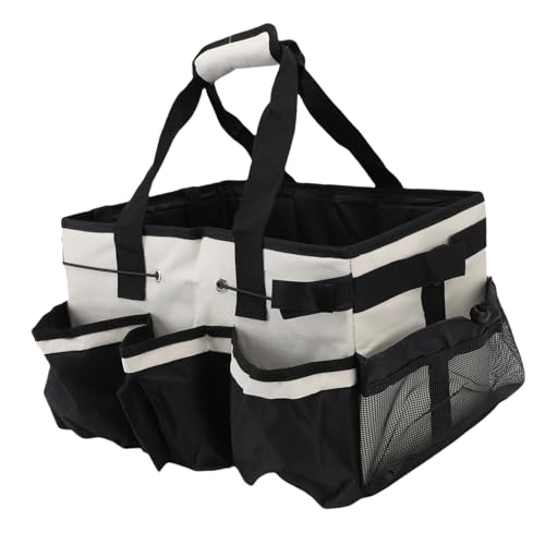 Wearable Cleaning Supply Bag, 600D Oxford Cloth with Removable Dividers, Large Capacity Tool Tote with Adjustable Strap, for Home Car Wash Gardening Painting - view 2