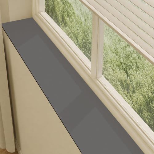 Narrow Window Sill Mat, Cut-to-Fit Non-Slip Pad (Dark Gray, 6 * 79in)
