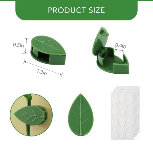 Plant Climbing Wall Fixture Clips 40 Pcs, Garden Vegetable Plant Support Binding Clip Invisible Wall Vines, Self-Adhesive Clips Plant Vine Traction for Indoor Outdoor Decoration - view 2