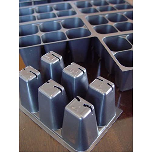 Seedling Starter Trays, 720 Cells: (120 Trays; 6-cells Per Tray), Plus 5 Plant Labels - view 2