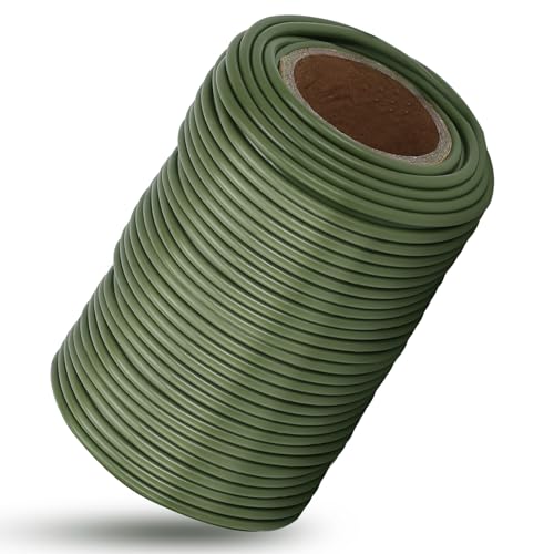 101 Feet Soft Plant Ties Dark Green Plant Twist Ties, Plant Ties for Support. Gardening Supplies for Plants Office Home Organization 3mm Diameter