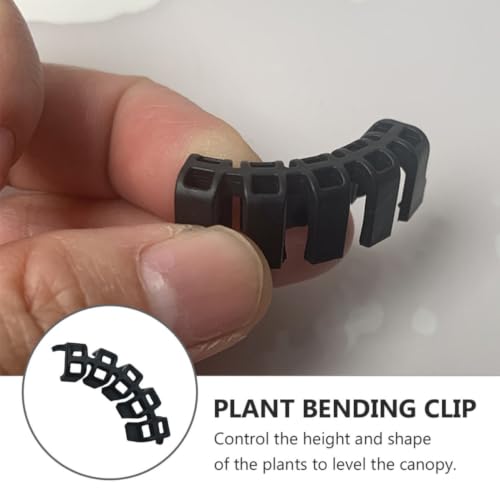 100pcs Plastic Plant Stem Bending Clips for 90 Degree - view 3