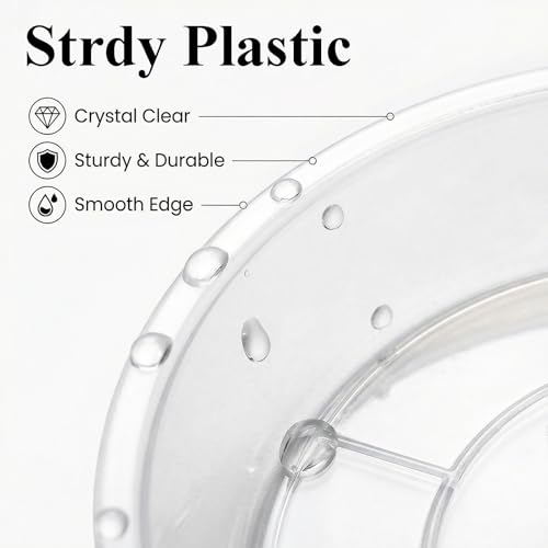 30 Pack Clear Plant Saucer 4/5/6 Inches Plastic Drip Trays to Catch Water - view 4