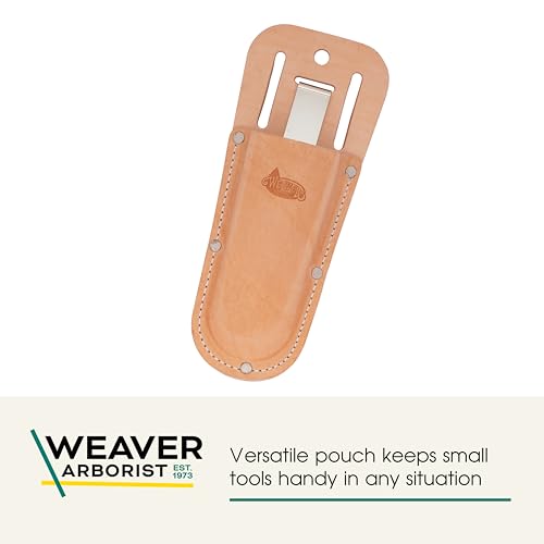 Top Grain Leather Pruner Pouch, Belt Clip & Slot, 8" - view 2