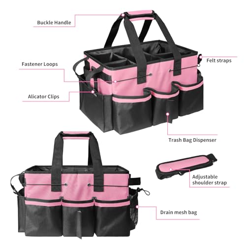 Large Cleaning Caddy Bag-Wearable, Waterproof, Heavy, Duty - view 4