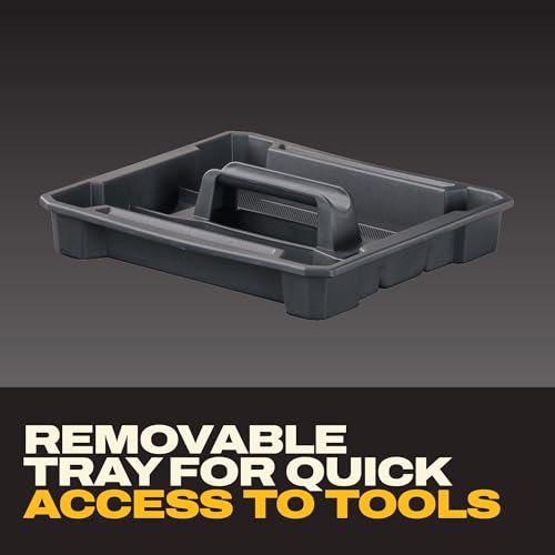 TSTAK Tool Box, Extra Large Design, Removable Tray for Easy Access to Tools, Water and Debris Resistant (DWST17806) - view 6