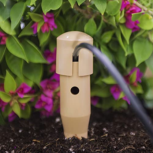 14 in. Plant Watering Stake (3 Pack) (Tan) | UV-Protected ABS Plastic Deep Root Irrigation Spike for Yard Plants, Shrubs, Vines - view 2