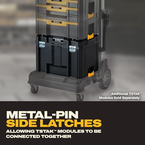 TSTAK Tool Box, Extra Large Design, Removable Tray for Easy Access to Tools, Water and Debris Resistant (DWST17806) - view 3
