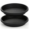 2 Pack Plant Saucer 8 Inch, Drip Trays for Potted Plants, Flower Pot Saucers Plant Trays for Pots, Plastic Planter Tray for Indoors, Plant Drainage Saucer Birdbaths for Outdoors