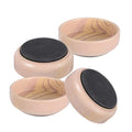 4pcs Furniture Pads, Self Adhesive Wood Grain Sofa Feet Protectors
