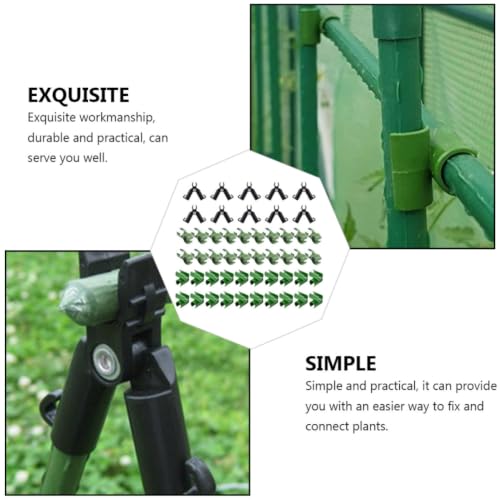 50pcs Plant Trellis Connector Clips, Plastic Growth Guides and Plants - view 3