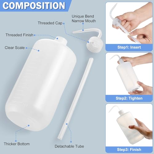 Larger 1000ml Tattoo Squeeze Bottle, Nozzle Wash Bottle (1 Pack) - view 4