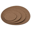 8 Pack Planter Coasters Set Felt Round Flowerpot Drip Pad Mat Apply to Outdoor/Garden (4" 6" 8" 10", Brown)