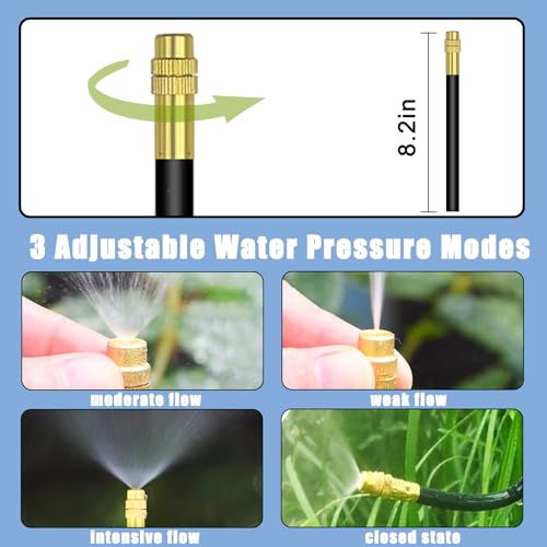 49.21Ft Drip Irrigation Kit System, 360° Bendable Garden Irrigation System - view 4