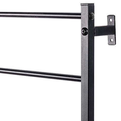 Matte Black Metal Garden Trellis Wall Mounted Plant Support - view 6