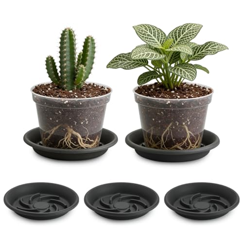 12 Inch Plant Saucers for Pots 5P, Pot Elevator for Grow Bags Drip Trays - view 6