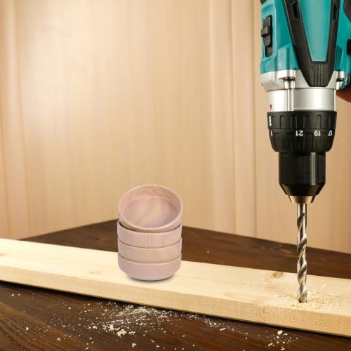 4pcs Wood Grain Furniture Floor Protectors, Self Adhesive Pads - view 6