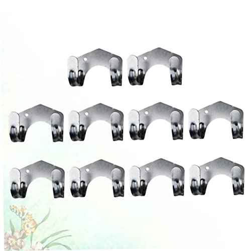 10 Pcs Iron Double Hook Rack for Gardening Tool Supplies and Hoses - view 3