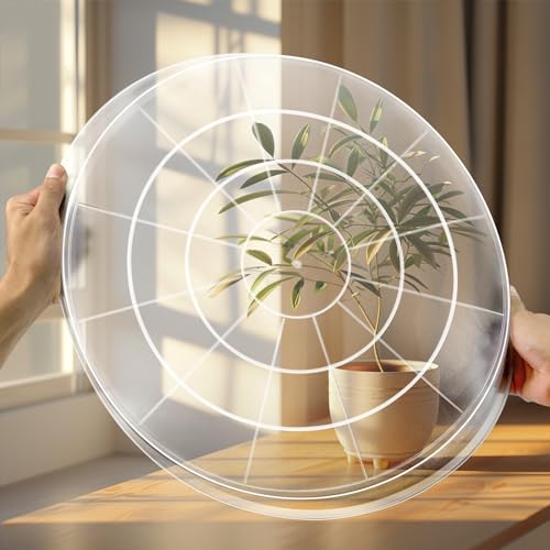 4 Pack Clear Plant Saucer 4 6 8 10 12 14 16 18 20 22 Inch Plant Trays for Pots, Plastic Extra Large Planter Saucers for Outdoors Indoors, Drip Catcher Water Tray for Plants (14 Inch) - view 5