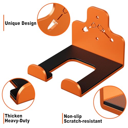 Garage Storage Trimmer Rack, Weed Whackers Holder Organizer, Orange, 1 Pack - view 4