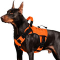 Orange Tactical Dog Harness for Large Dogs,No Pull Dog Harness