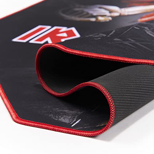 Metal Music Gaming Floor Mat 39.4x39.4 inch - Non-Slip for Office Chairs - Floor and Parquet Protection Mat for Gaming Rooms - Easy to Clean - Black - view 3