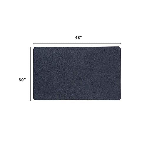 Multi-Purpose Rubber Floor Mat for Indoor or Outdoor Use, Utility Mat for Entryway, Home Gym, Exercise Equipment, Tool Box Liner, Garage, Under-Sink, Patio, and Door Mat; 30" x 48", Black - view 2