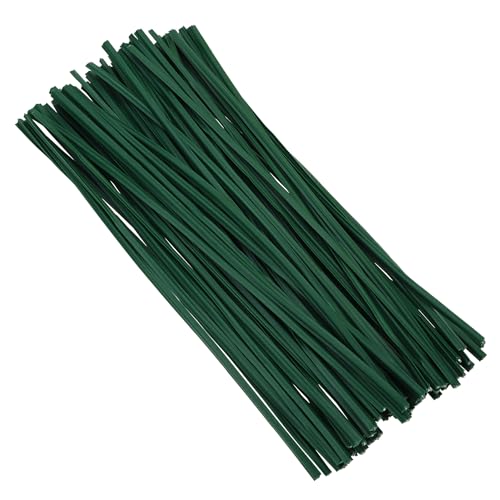 80pcs Plastic Twist Ties Plant Ties Reusable Bread Twist Ties Cake pop Ties Cable Ties Candy Ties for Bags 6 Inch (Green)