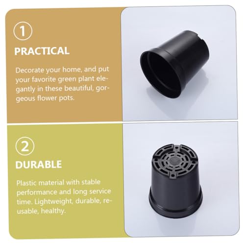 20pcs Plastic Plant Nursery Pots for Seedling Propagation, Sturdy Gardening Containers, Medium Size Plastic Flower Pots for Indoor and Outdoor Use - view 3