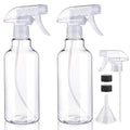 Plastic Spray Bottles, 16.9oz/500ml, 2 Pack，Clear