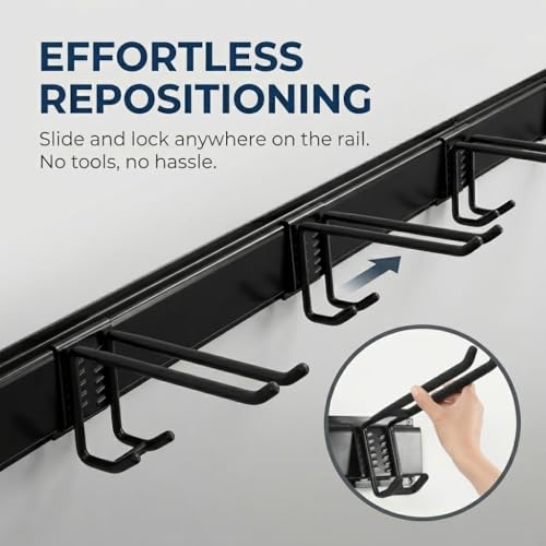 96-Inch Heavy Duty Wall Mount Garden Tool Organizer for Garage - view 3