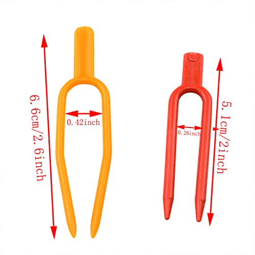 Gardening Plant Fixing Clips Reusable Garden Strawberry Fork Used for Fixing Vines Such as Flowers, Strawberries and Watermelons (120 Each for red and Orange) -240PCS - view 3