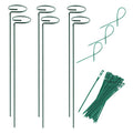Plant Stake Support - 6 Pack, Garden Single Stem Support Stake 15.9 inch