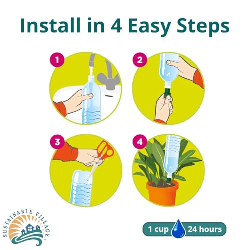 Plant Watering Device - Easy XL Self Watering Planter Insert for Indoor Plants - Bottle Adapter - Prevents Overwatering and Underwatering for Healthy Growth - 6 Pack - view 5