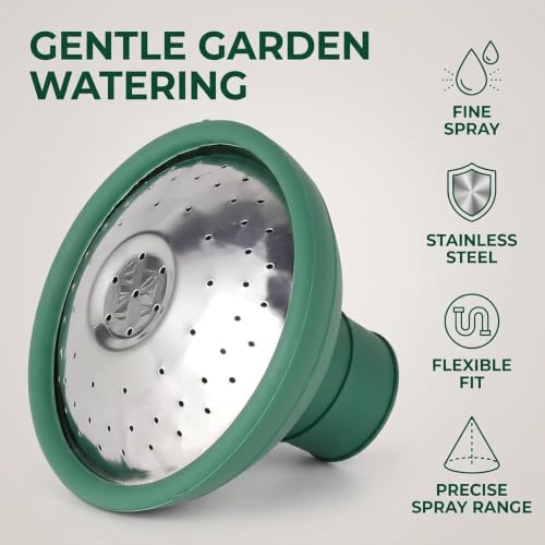 Green Universal Garden Watering Can Rose Head Water Sprinkler Sprayer Fit All Watering Can Rose Spout Cover Nozzle Replacement Garden Tool Gardening Equipment - view 5