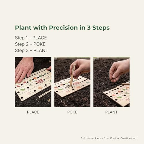 Seed Spacing Ruler for Square Foot Gardening and Raised Beds Planting Guide - view 3