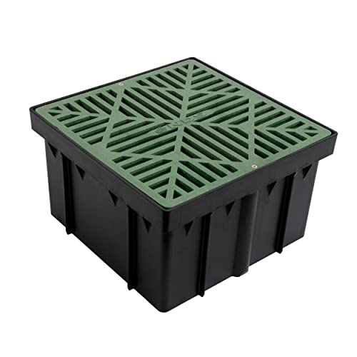 1216 Catch Basin Riser for 12 Inch Square Catch Basin Drain and 12 Inch Low-Profile Adapter Drain, Black - view 4