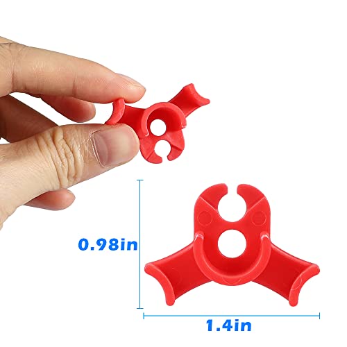 30 Pack Plant Bender Angle Adjustable Plant Training Clips Low Stress Training Clips 90 Degrees Plant Stem(Circle Style,Red) - view 2