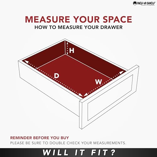 Trim-to-Custom-Fit Wooden Silverware Drawer Divider Organizer - view 6