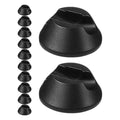 12pcs Black Rubber Furniture Pads Non Adhesive Chair Leg Protectors