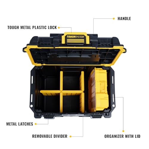 TOUGHSYSTEM 2.0 Compact and Durable Deep Toolbox with Removable Dividers (DWST08035) - view 2