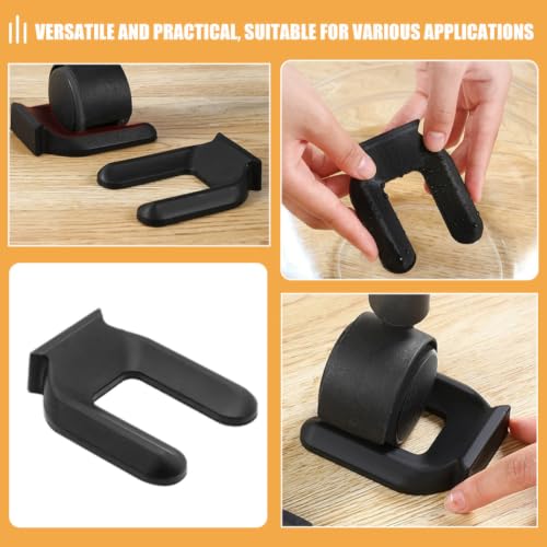 4pcs Rubber Wheel Stopper Pads, Floor Grip and Drift Prevention - view 7