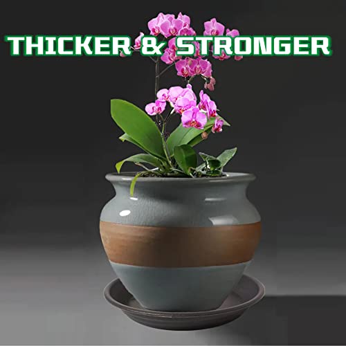 Plastic Plant Saucer 10 Inch, 3 Pack Black Durable Drip Trays for Flower Pot, s Heavy Duty Drainage Tray for Indoors No Holes, Plant Plate Water Catcher for Planter Base 7 8 9 in - view 6