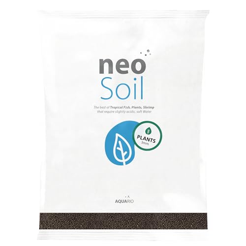 Neo Soil - Aquarium Soil for Freshwater Planted Tank, Volcanic Ash Substrate for Fish Tank w/Live Aquatic Plants, Slighty Acidic, PH Buffering Aquasoil for Planted Aquariums - Plants, 8L
