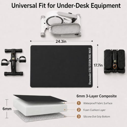 Non-Slip Workout Mat for Ellipse Leg Exercisers Ellipse Machine Mat - view 7