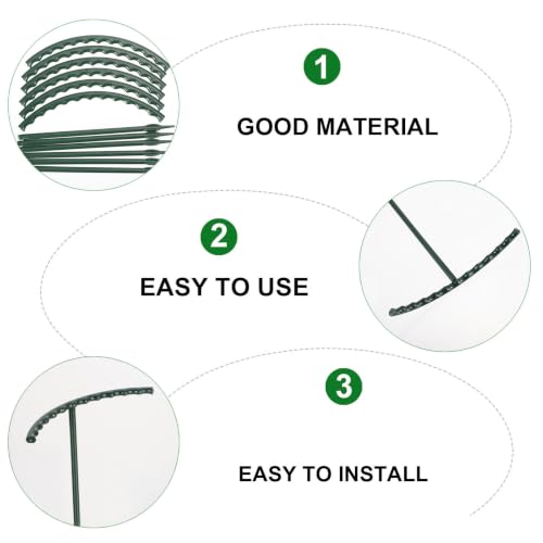Green Plastic Climbing Plant Support Bracket 12pcs - view 3