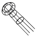 Indoor Trellis Plant Support Rack Φ25.4 Plastic Coated Metal Frame Black