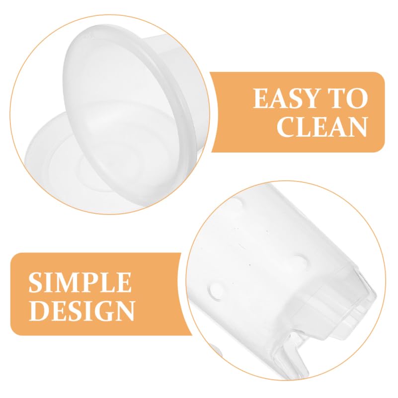 Clear Orchid Pots with Drainage Holes and Saucers 4-Pack Breathable Plastic Plant Nursery Pots for Indoor Plants Succulents and Orchids 8.66X5.31X5.31 Inch - view 6