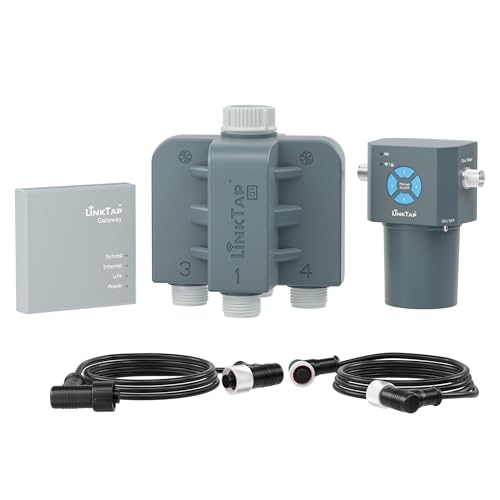 Q1 4-Port Smart Water Timer (Req. Gateway), Multiple Power Options
