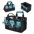 13" Small Tool Bag with 9 Pockets, Wide Open Tool Carrier